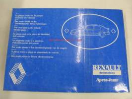Renault 19 1989&gt;1990  P.R. 1212 2 C53B, C53C, C53E, C53M, C53P, C530, C531, C532, C533, C534, C537, C539, S530, S534, S537 9/1989 varaosaluettelo