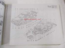 Renault 21 8909&gt;  P.R. 1173 3 B48D, B48E, B48F, B48H, B48J, B48U, B481, B482, B484 8/1991 varaosaluettelo