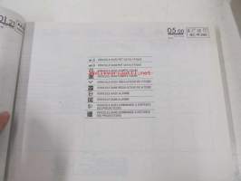 Renault 21 8909&gt;  P.R. 1173 3 B48D, B48E, B48F, B48H, B48J, B48U, B481, B482, B484 8/1991 varaosaluettelo