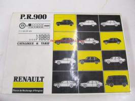 Renault 5, 6, 9, 11, 12, 14, 15, 16, 17, 18, Fuego, 20, 30, Estafette &gt;1989  P.R. 900 15  1/1989 varaosaluettelo