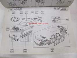 Renault 5, 6, 9, 11, 12, 14, 15, 16, 17, 18, Fuego, 20, 30, Estafette &gt;1989  P.R. 900 15  1/1989 varaosaluettelo