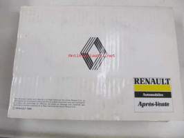 Renault 4, 5, Express, Clio, 19, 21, Nevada, Safrane, Espace (J63.), Trafic, Master &gt;1993  P.R. 901 11  7/1992 varaosaluettelo