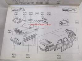 Renault 5, 6, 9, 11, 12, 14, 15, 16, 17, 18, Fuego, 20, 30, Estafette &gt;1989  P.R. 900 15  1/1989 varaosaluettelo