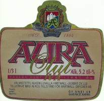 Aura olut  IV A   -  olutetiketti
