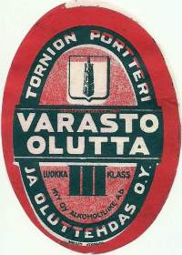 Varasto Olutta III -  olutetiketti