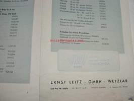 Leitz VIII S 375 Watt Kleinbildprojektor -esite saksan kielellä