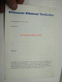 Panasonic / National / Technics radionauhuri RX-1750 LS / LE -käyttöohje