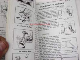 Terex front end loaders - operator´s handbook -käyttöohjekirja kauhakuormaajille