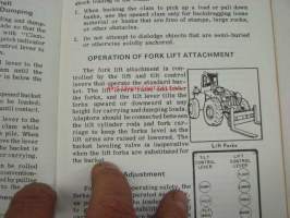 Terex front end loaders - operator´s handbook -käyttöohjekirja kauhakuormaajille