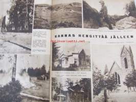 Suomen Kuvalehti 1941 nr 39, kansikuvassa Valamo, Suomen kenttäpiispa Björklund, Olavi Paavolainen:Karjalainen maisema 1941