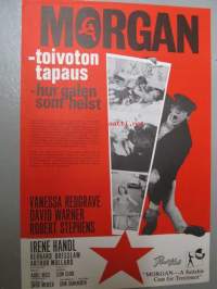 Morgan - toivoton tapaus -elokuvajuliste, Vanessa Redgrave, David Warner, Robert Stephens, Irene Handl