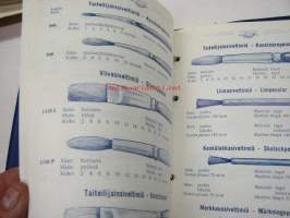 Oy Yhtyneet Harja- ja Sivellintehtaat / Ab De Förenade Borst- och Penselfabrikerna -tuoteluettelo
