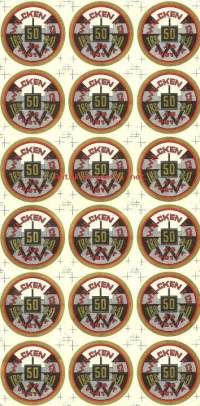 Wilcken&amp;Co 1891-1941  50 vuotta -  tuote-etiketti / tuotemerkki18 kappaleen levy