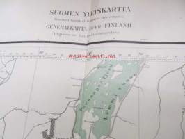 Suomen yleiskartta 1: 400 000, Lehti A3, 1946, mm. Utsjoki