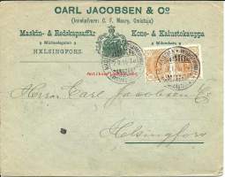 Carl Jacobsen&amp;Co Kone- ja Kalustokauppa    firmakuori   1899