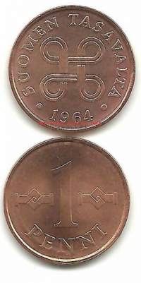 1 penni  1964