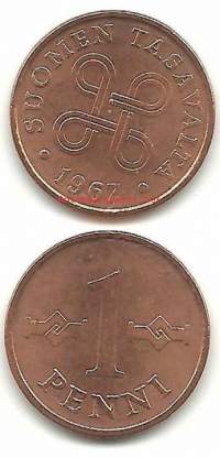 1 penni  1967