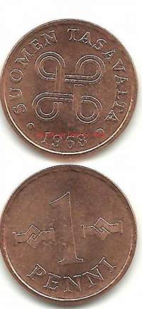 1 penni  1968
