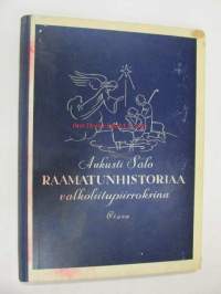 Raamatunhistoriaa valkoliitupiirroksina