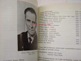 Porin Vapaaehtoinen Palokunta ry 1863-1963 historiikki, satavuotisjuhlan käsiohjelma, osallistujamerkki
