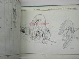 Austin Healey 3000, BN7, BT7, BJ7 Service parts list 4th edition -varaosaluettelo