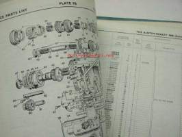 Austin Healey 3000, BN7, BT7, BJ7 Service parts list 4th edition -varaosaluettelo