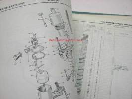 Austin Healey 3000, BN7, BT7, BJ7 Service parts list 4th edition -varaosaluettelo