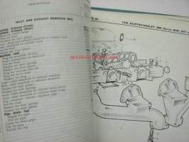 Austin Healey 3000, BN7, BT7, BJ7 Service parts list 4th edition -varaosaluettelo