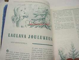 Nuorten Joululukemisto 1948 -joululehti, kansikuvitus Martta Wendelin, Oiva Hurme (muu kuvitus + sarjakuva), Ester Ahokainen, Aili Konttinen, Eva Hirn, Aaro Honka,