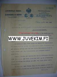 J.Levinson &amp;  CO Odessa 10/23.3 1905 -asiakirja