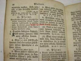 Psaltari (psalttari) Suomeksi 1844 &quot;Karl Wilhelm Adamsson Ensimmäisen Ehtoolliselle käymisen muistoksi 2.6.1859&quot;