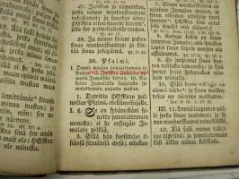 Psaltari (psalttari) Suomeksi 1844 &quot;Karl Wilhelm Adamsson Ensimmäisen Ehtoolliselle käymisen muistoksi 2.6.1859&quot;
