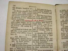 Psaltari (psalttari) Suomeksi 1844 &quot;Karl Wilhelm Adamsson Ensimmäisen Ehtoolliselle käymisen muistoksi 2.6.1859&quot;