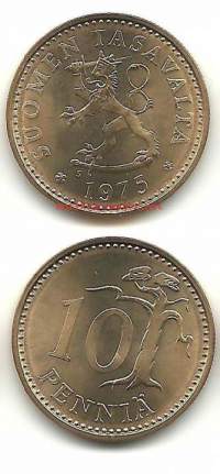10 penniä  1975