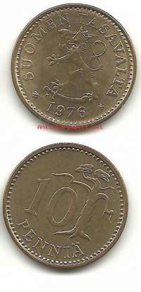 10 penniä  1976