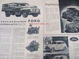 Ford-tietoja 1949 (henkilö- ja kuorma-autot) -myyntiesite