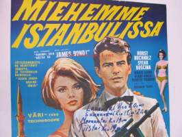 Miehemme Istambulissa - Vår man i Istambul -elokuvajuliste, Horst Buchholz, Sylvia Koscina, Antonio Isasi