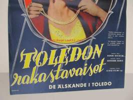 Toledon rakastavaiset - De älskande i Toledo -elokuvajuliste, Pedro Armendariz, Alida Valli, Henri Decoin