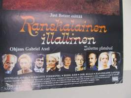 Ranskalainen illallinen - Babettes gästabud -elokuvajuliste, Stephane Audran, Birgitte Federspiel, Bodil Kjer, Gabriel Axel