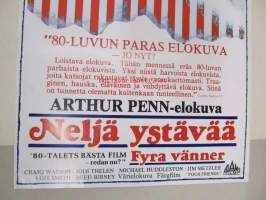 Neljä ystävää - Fyra vänner -elokuvajuliste, Craig Wasson, Jodi Thelen, Arthur Penn