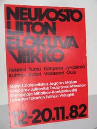 Neuvostoliiton elokuvaviikko 12-20.11.82 -mainosjuliste