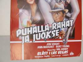 Puhalla rahat ja juokse - Blåst i Las Vegas -elokuvajuliste, Jon Voigt, Ann-Margaret, Hal Ashby