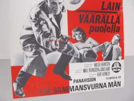 Lain väärällä puolella - Två sammansvurna män -elokuvajuliste, Glenn Ford, Elke Sommer, Burt Kennedy