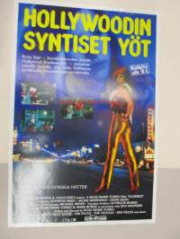 Hollywoodin syntiset yöt - Hollwoods syndiga nätter -elokuvajuliste, Jennifer Mayo, Jackie Berrryman, Rose-Marie Turko