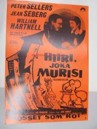 Hiiri, joka murisi - Mösset som röt -elokuvajuliste, Peter Sellers, Jean Seberg, Jack Arnold