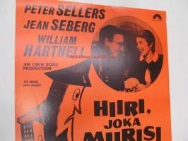 Hiiri, joka murisi - Mösset som röt -elokuvajuliste, Peter Sellers, Jean Seberg, Jack Arnold