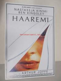 Haaremi -elokuvajuliste, Nastassja Kinski, Ben Kingsley, Alain Sarde, Arthur Joffe