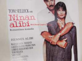 Ninan alibi - Hennes alibi -elokuvajuliste, Tom Selleck, Paulina Porizkova, Bruce Beresford