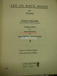 Let us have music for piano - volume one -pianosovituksia
