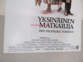Yksinäinen matkailija - Den tillfällige tursiten -elokuvajuliste, William Hurt, Kathleen Turner, Geena Davis, Lawrence Kasdan
